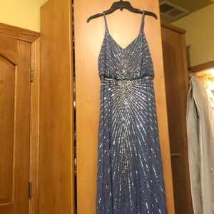 Pretty blue sparkly formal dress